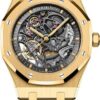 Audemars Piguet Royal 41mm Oak Double Balance Wheel Openworked Yellow Gold | 15407BA.OO.1220BA.01