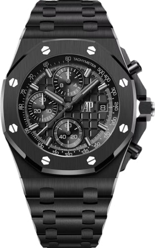 Audemars Piguet Royal Oak Selfwinding Chronograph 42 mm Black "Mega Tapisserie" Dial - 26238CE.OO.1300CE.02