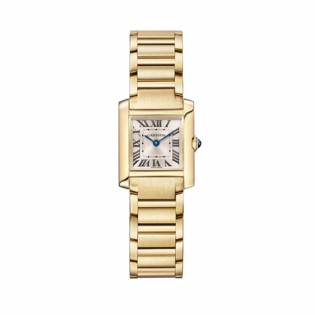 Cartier Tank Française WGTA0114 Golden Sunray Dial Yellow Gold...