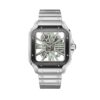 Cartier WHSA0033 Santos de Cartier Luminescent Skeleton Dial Large...