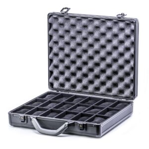 High-End 18-Piece Watch Black Briefcase