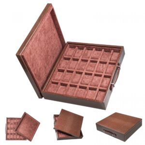 Large Tray for 24 watches (Chocolate)