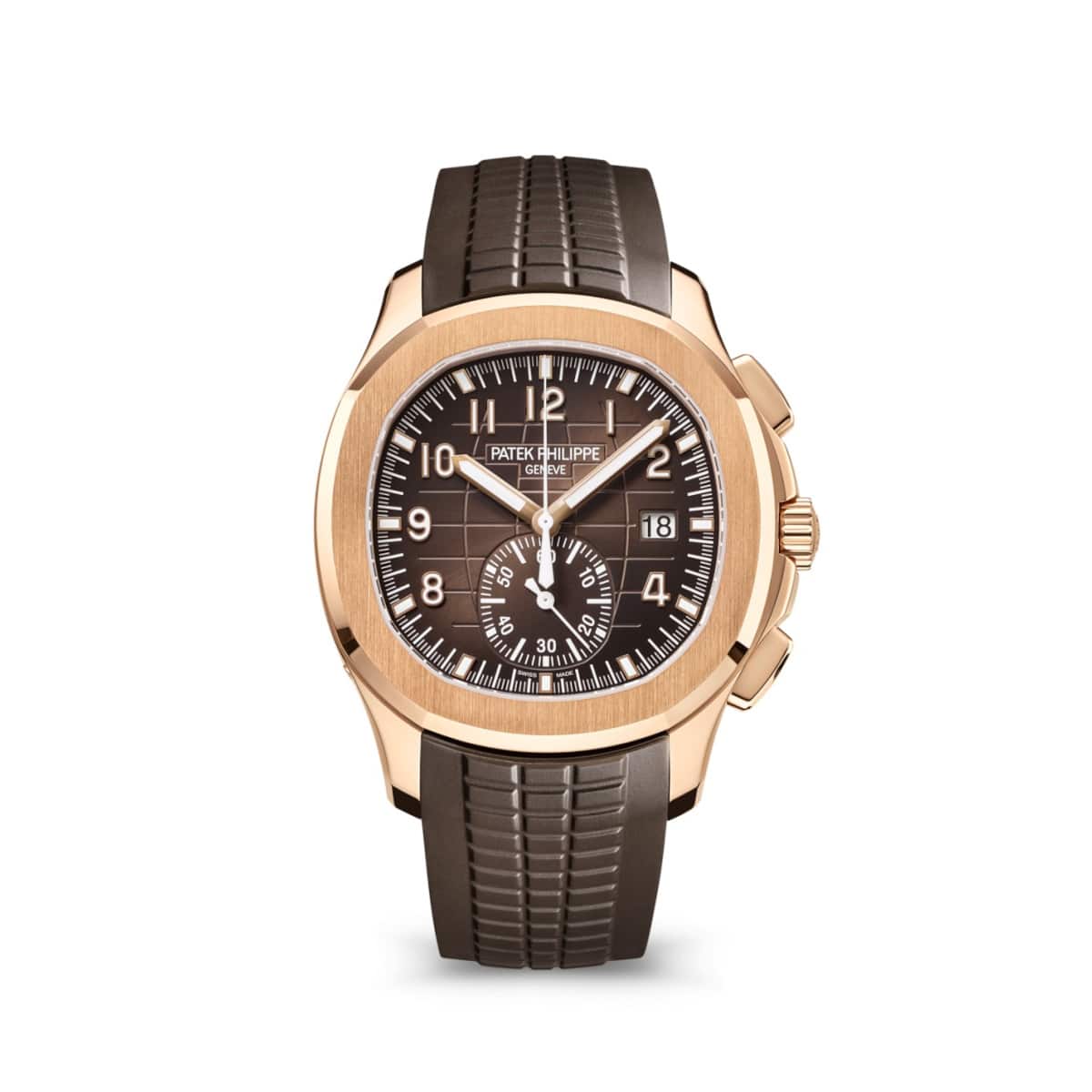 Patek Philippe 5968R-001 Aquanaut Brown Dial Brown Composite Strap...