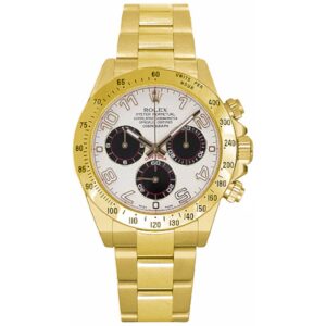 Rolex 116528-0038 Daytona Yellow Gold 40mm Ivory Dial – Luxury...