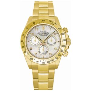 Rolex 116528 Daytona Yellow Gold 40mm Mother-of-Pearl Dial –...