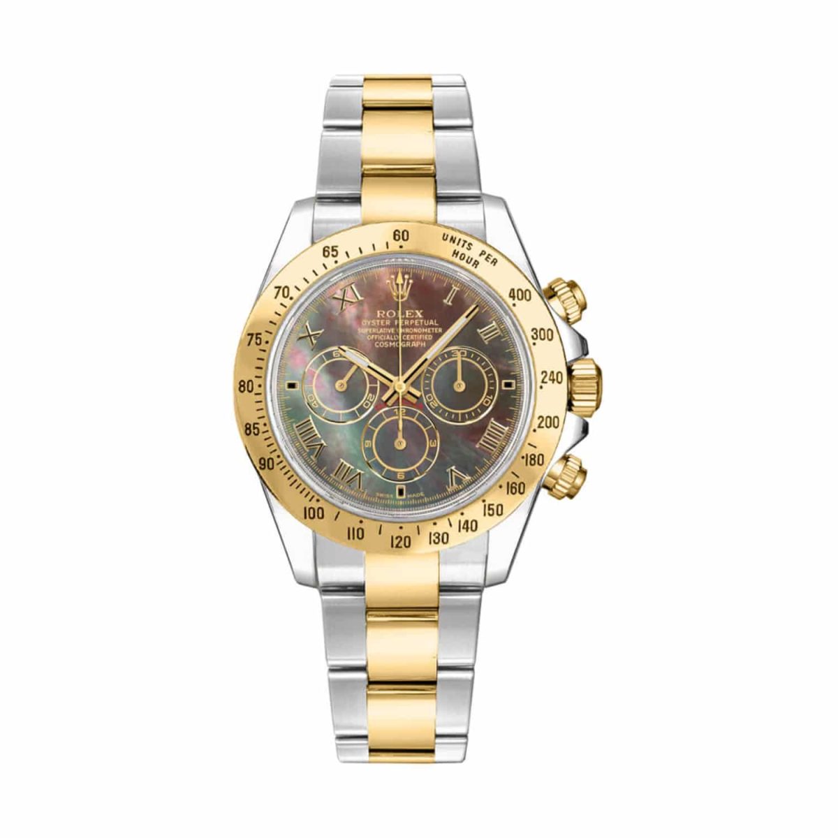Rolex Cosmograph Daytona 116523 Dark MOP Roman Dial – Luxury...