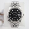 Rolex Datejust 41 White Gold/Steel Black Index Dial Fluted Bezel Jubilee Bracelet 126334 -