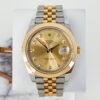 Rolex Datejust 41 Yellow Gold/Steel Champagne Diamond Dial Smooth Bezel Jubilee Bracelet 126303 -