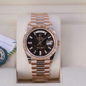 Rolex Day-Date 228235-0045 Eisenkiesel Diamond Dial Rose Gold...