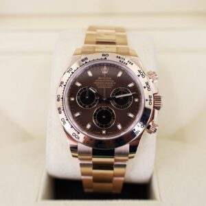 Rolex Everose Gold Cosmograph Daytona 40 Watch - Chocolate and Black Index Dial - 116505 chocbki