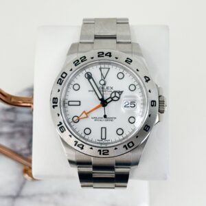 Rolex Explorer II "Steve McQueen" GMT Stainless Steel White Dial 42mm Oyster Bracelet 216570