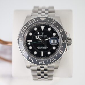 Rolex GMT-Master II 40mm Black Dial Cerachrom Bezel Jubilee Bracelet - 126710GRNR