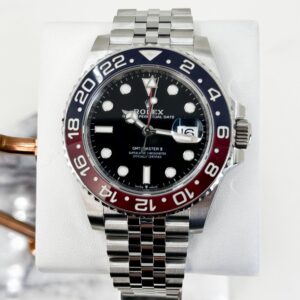Rolex GMT Master II “Pepsi” Steel Black Dial Red/Blue Ceramic Bezel Jubilee Bracelet 126710BLRO